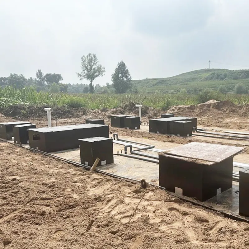 Nedgravet husspildevand Storskala centraliseret rensestation