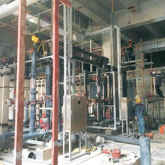 Vandbehandlingsværksted på stedet sag